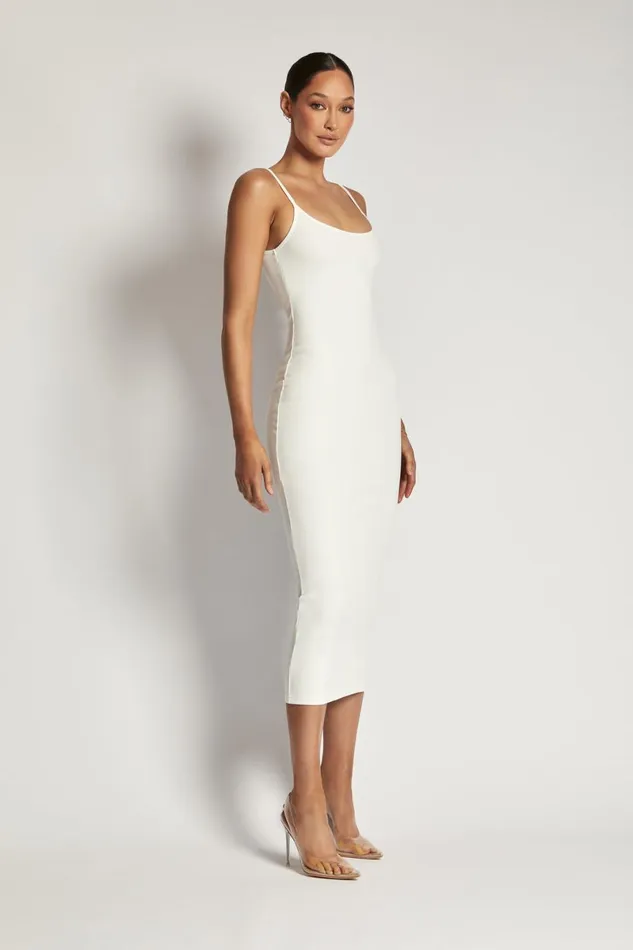 Meshki Midi Dresses Alexis Ribbed Cami Midi Dress 8211 White White 8211 Women Meshki Midi Dresses Alexis Ribbed Cami Midi Dress 8211 White White 8211 Women