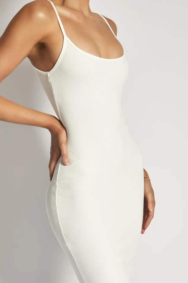 Meshki Midi Dresses Alexis Ribbed Cami Midi Dress 8211 White White 8211 Women Meshki Midi Dresses Alexis Ribbed Cami Midi Dress 8211 White White 8211 Women