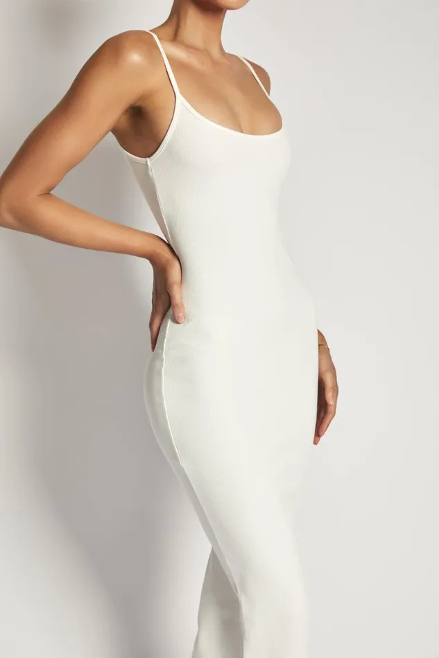 Meshki Midi Dresses Alexis Ribbed Cami Midi Dress 8211 White White 8211 Women Meshki Midi Dresses Alexis Ribbed Cami Midi Dress 8211 White White 8211 Women