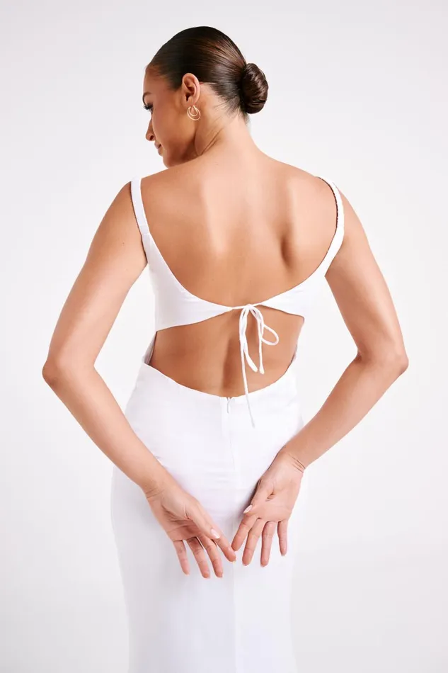 Meshki Midi Dresses Constance Cupped Midi Dress 8211 White White 8211 Women