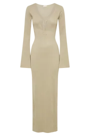 Meshki Midi Dresses Kamila Long Sleeve Midi Dress 8211 Gold Gold 8211 Women