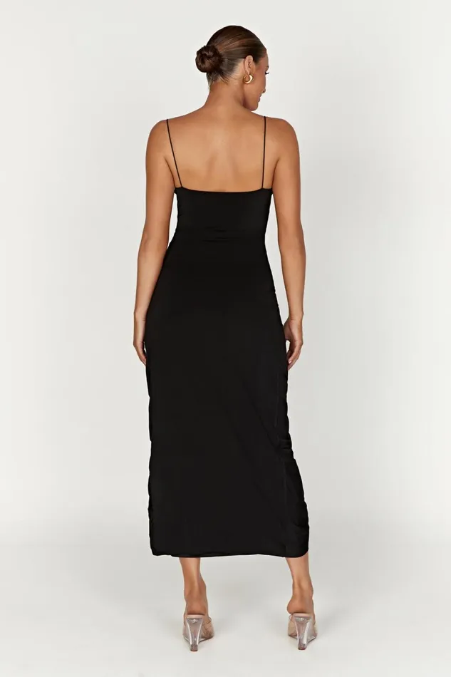 Meshki Midi Dresses Nevaeh Rose Midi Dress 8211 Black Black 8211 Women