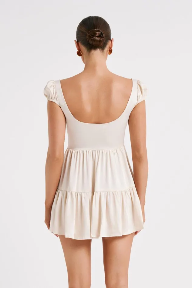 Meshki Mini Dresses Havanna Satin Mini Dress 8211 Sand Sand 8211 Women