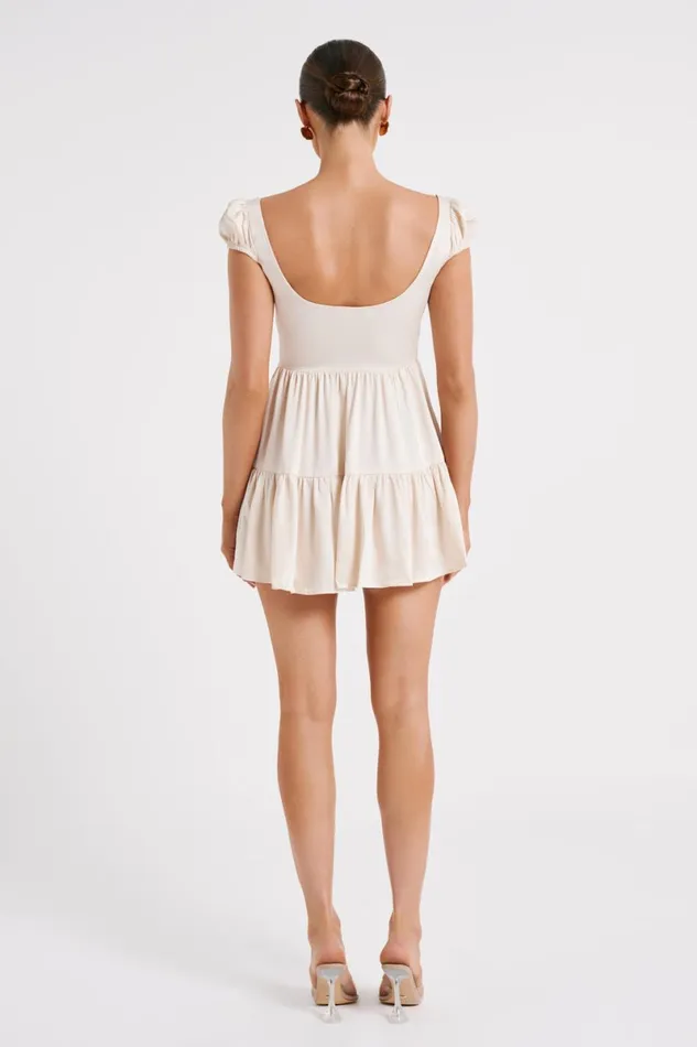 Meshki Mini Dresses Havanna Satin Mini Dress 8211 Sand Sand 8211 Women