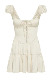 Meshki Mini Dresses Havanna Satin Mini Dress 8211 Sand Sand 8211 Women