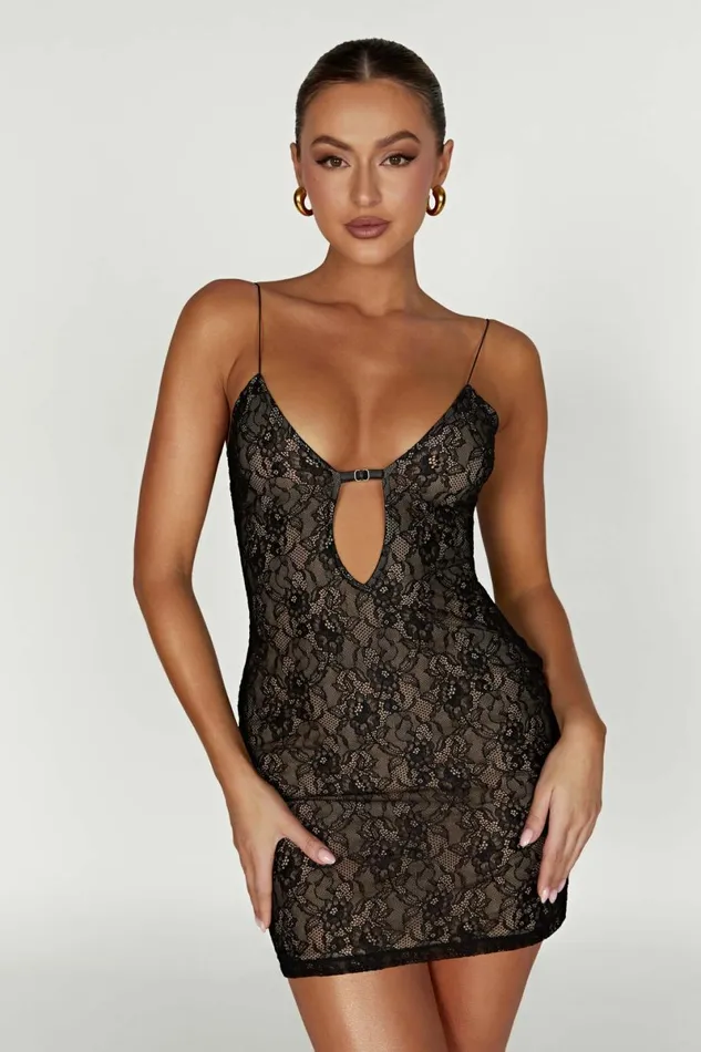 Meshki Mini Dresses Juliet Lace Mini Dress 8211 Black Black 8211 Women
