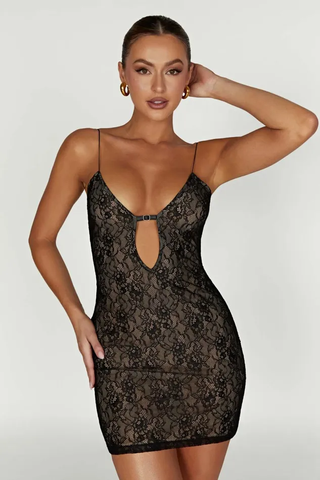 Meshki Mini Dresses Juliet Lace Mini Dress 8211 Black Black 8211 Women