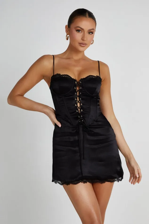 Meshki Mini Dresses Kalila Corset Mini Dress 8211 Black Black 8211 Women