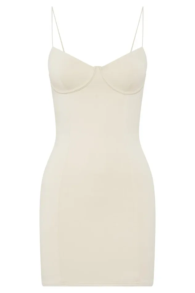 Meshki Mini Dresses Misty Contour Mini Dress 8211 Cream Cream 8211 Women