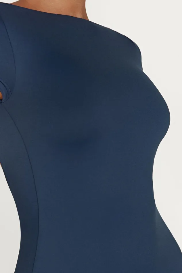 Meshki Mini Dresses Reyna Recycled Nylon Backless Mini Dress 8211 Midnight Navy Midnightnavy 8211 Women Meshki Mini Dresses Reyna Recycled Nylon Backless Mini Dress 8211 Midnight Navy Midnightnavy 8211 Women