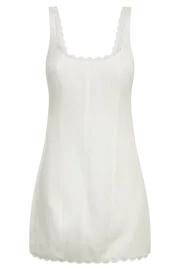 Meshki Mini Dresses Rose Cotton Corset Mini Dress 8211 White White 8211 Women