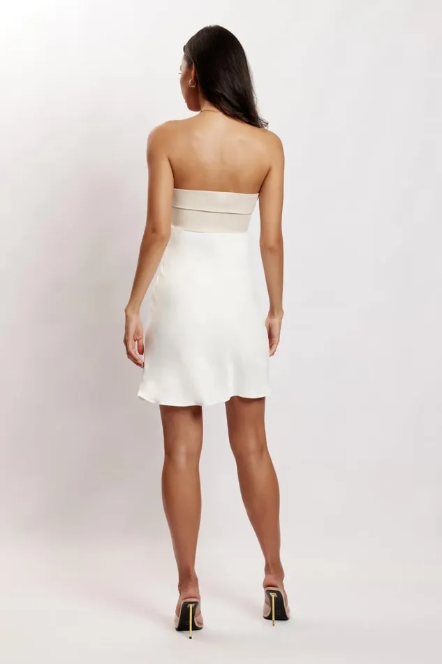 Meshki Mini Dresses Veronica Strapless Mini Dress 8211 Multi Bone Multibone 8211 Women