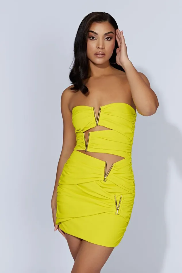 Meshki Mini Dresses Victorie VHardware Mini Dress 8211 Fresh Green Freshgreen 8211 Women Meshki Mini Dresses Victorie VHardware Mini Dress 8211 Fresh Green Freshgreen 8211 Women