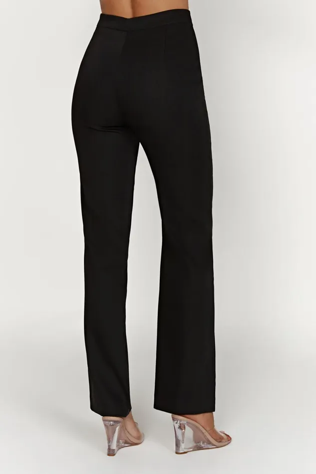 Meshki Pants Allanah Straight Leg Pant 8211 Black Black 8211 Women
