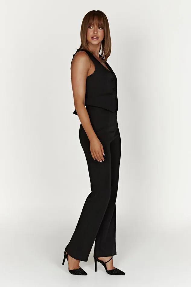 Meshki Pants Allanah Straight Leg Pant 8211 Black Black 8211 Women