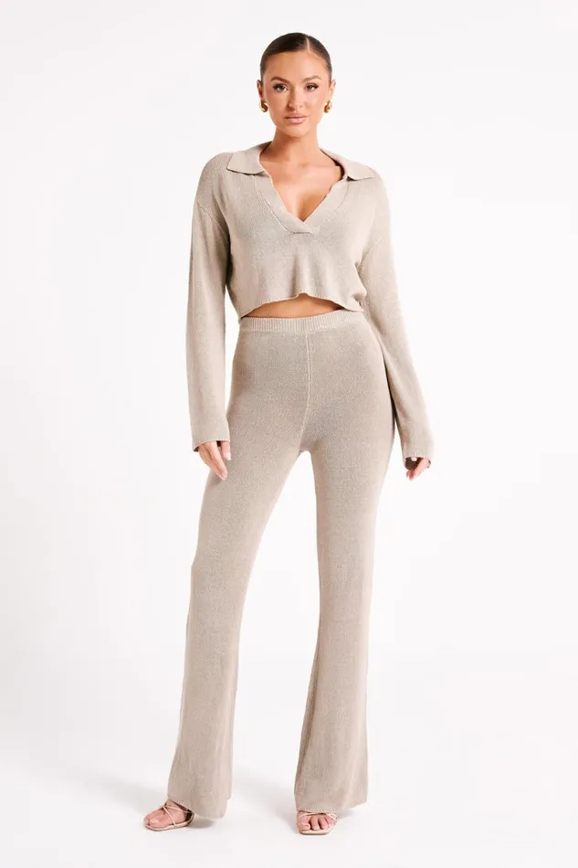 Meshki Pants Carlota Knit Pants 8211 Taupe Taupe 8211 Women