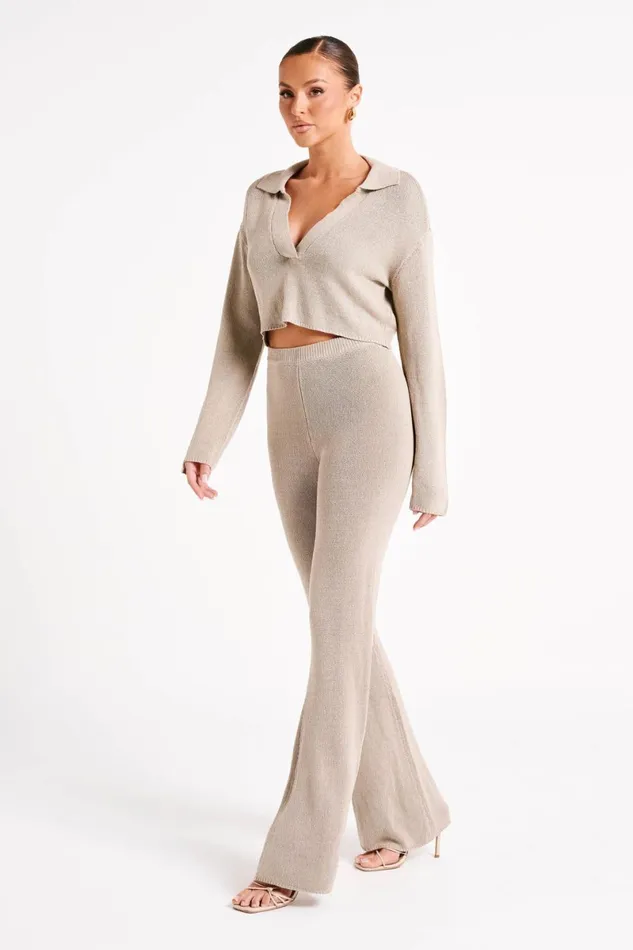 Meshki Pants Carlota Knit Pants 8211 Taupe Taupe 8211 Women