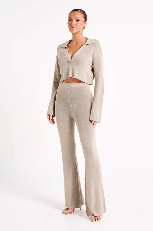 Meshki Pants Carlota Knit Pants 8211 Taupe Taupe 8211 Women