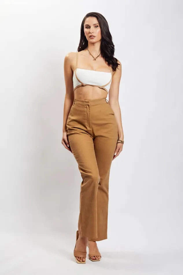 Meshki Pants Cindy Flare Pants 8211 Camel Camel 8211 Women Meshki Pants Cindy Flare Pants 8211 Camel Camel 8211 Women