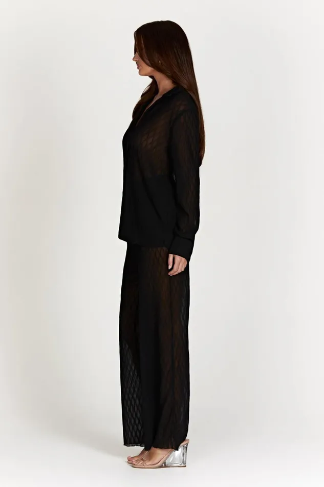 Meshki Pants Karla Wave Pleat Pant 8211 Black Black 8211 Women Meshki Pants Karla Wave Pleat Pant 8211 Black Black 8211 Women