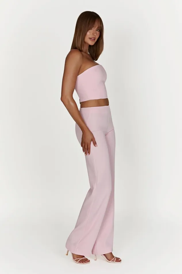 Meshki Pants Laurie Low Rise Suiting Pant 8211 Blush Pink Blushpink 8211 Women
