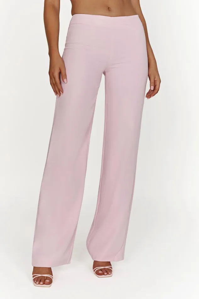 Meshki Pants Laurie Low Rise Suiting Pant 8211 Blush Pink Blushpink 8211 Women