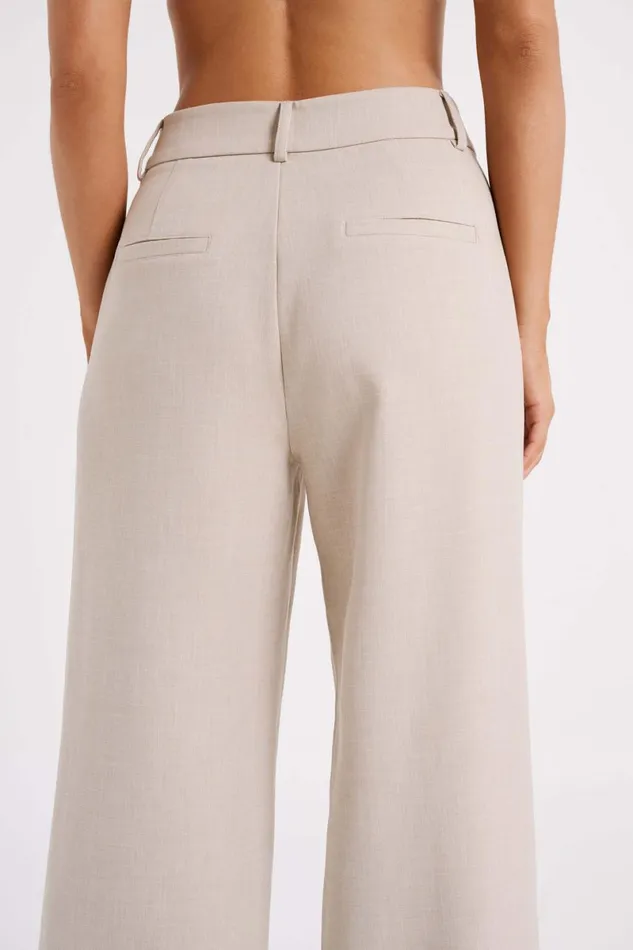 Meshki Pants Natalie Textured Wide Leg Pant 8211 Natural Natural 8211 Women