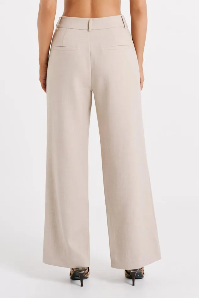 Meshki Pants Natalie Textured Wide Leg Pant 8211 Natural Natural 8211 Women
