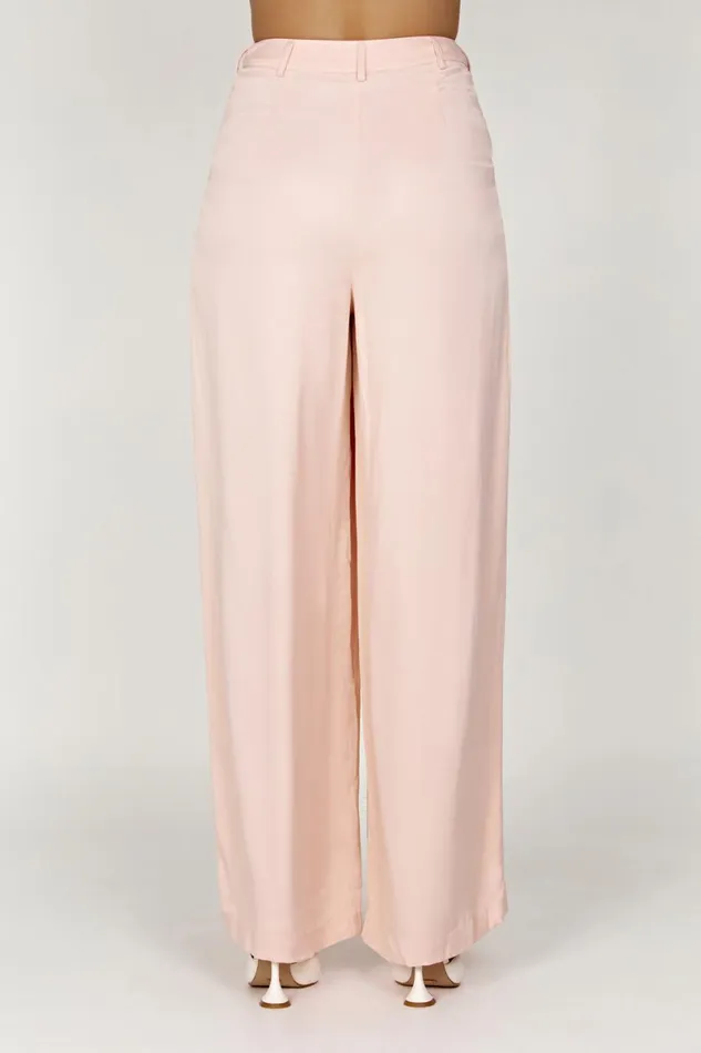 Meshki Pants Nour Satin Wide Leg Pant 8211 Apricot Apricot 8211 Women