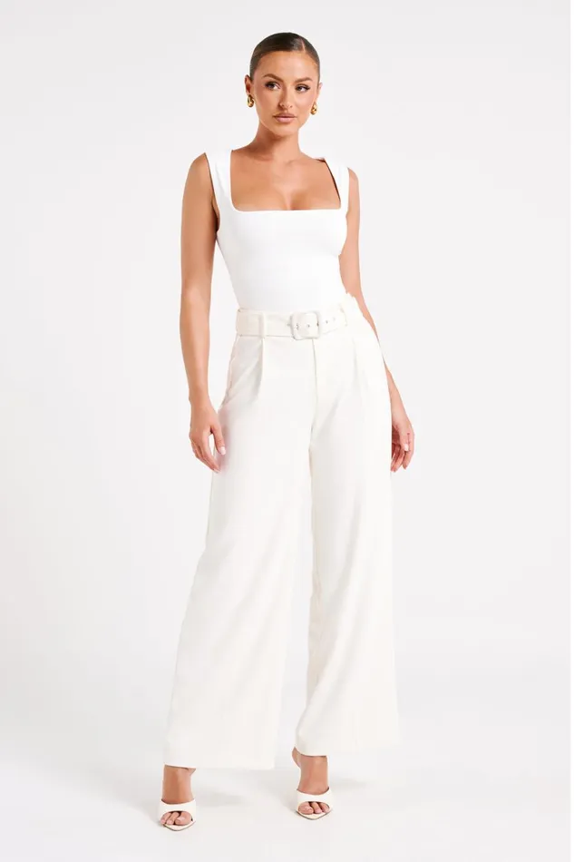 Meshki Pants Tenley Wide Leg Suiting Pants 8211 Ivory Ivory 8211 Women Meshki Pants Tenley Wide Leg Suiting Pants 8211 Ivory Ivory 8211 Women