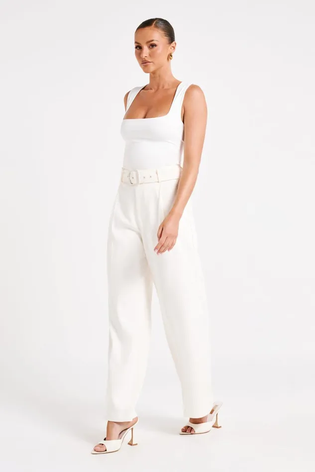 Meshki Pants Tenley Wide Leg Suiting Pants 8211 Ivory Ivory 8211 Women Meshki Pants Tenley Wide Leg Suiting Pants 8211 Ivory Ivory 8211 Women
