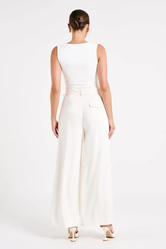 Meshki Pants Tenley Wide Leg Suiting Pants 8211 Ivory Ivory 8211 Women Meshki Pants Tenley Wide Leg Suiting Pants 8211 Ivory Ivory 8211 Women