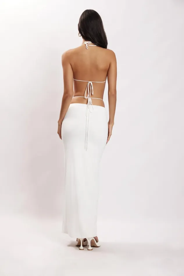 Meshki Skirts Amber Ruched Maxi Skirt 8211 White White 8211 Women Meshki Skirts Amber Ruched Maxi Skirt 8211 White White 8211 Women
