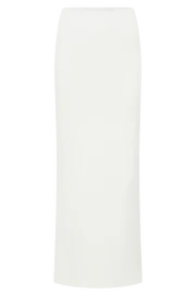 Meshki Skirts Olympia Recycled Nylon Fishtail Maxi Skirt 8211 White White 8211 Women