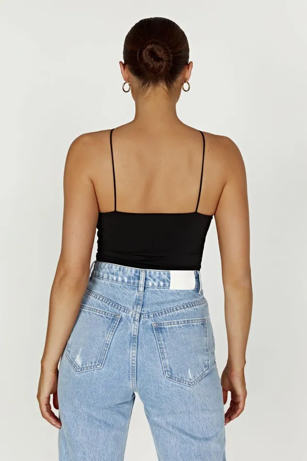 Meshki Sleeveless Tops Adeline Rose Halter Top 8211 Black Black 8211 Women