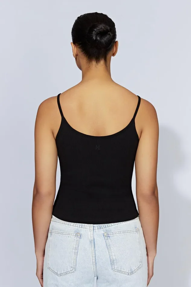 Meshki Sleeveless Tops Alexis Ribbed Cami Longline Top 8211 Black Black 8211 Women Meshki Sleeveless Tops Alexis Ribbed Cami Longline Top 8211 Black Black 8211 Women