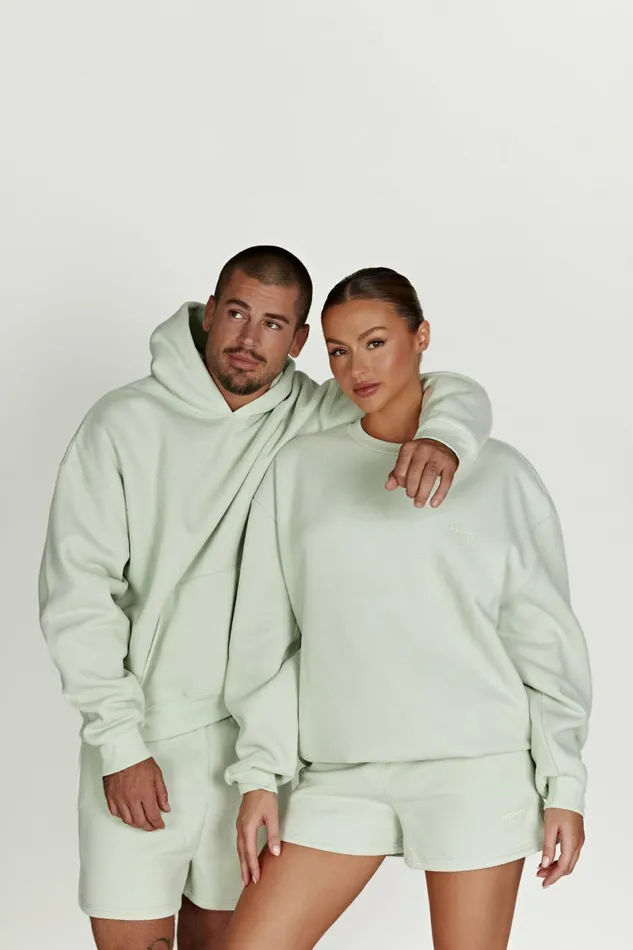 Meshki Sweaters and Hoodies Bernie Oversized Unisex Hoodie 8211 Light Sage Lightsage 8211 Women