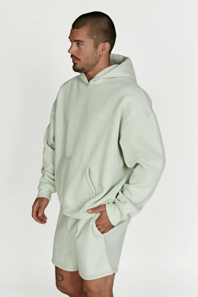 Meshki Sweaters and Hoodies Bernie Oversized Unisex Hoodie 8211 Light Sage Lightsage 8211 Women