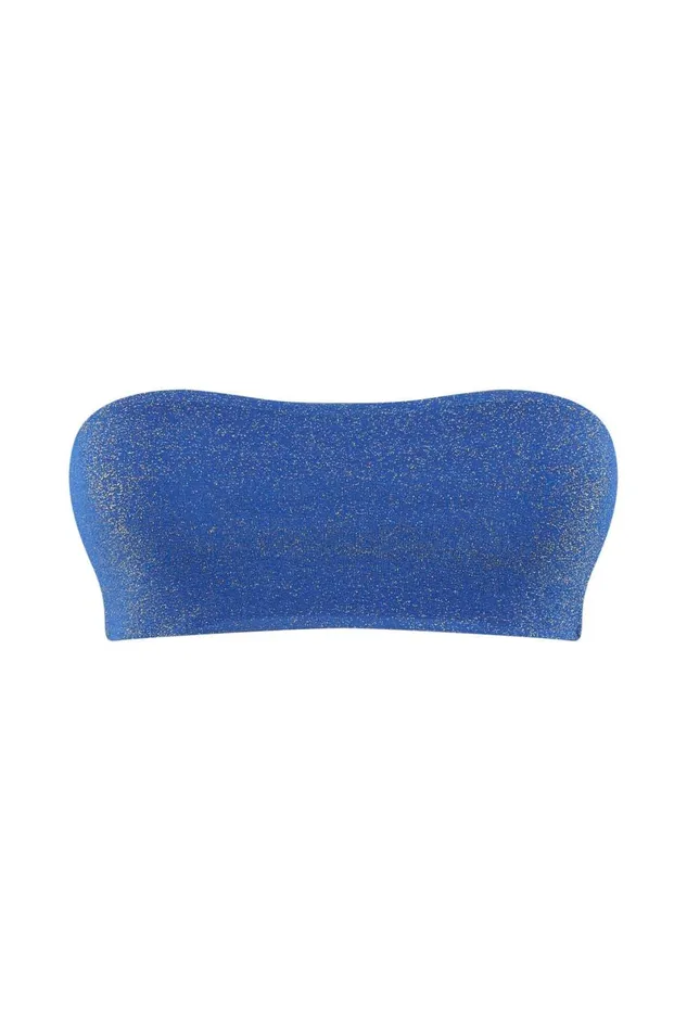 Meshki Swimwear Celia Swim Bandeau 8211 Cobalt Sparkle Cobaltsparkle 8211 Women Meshki Swimwear Celia Swim Bandeau 8211 Cobalt Sparkle Cobaltsparkle 8211 Women