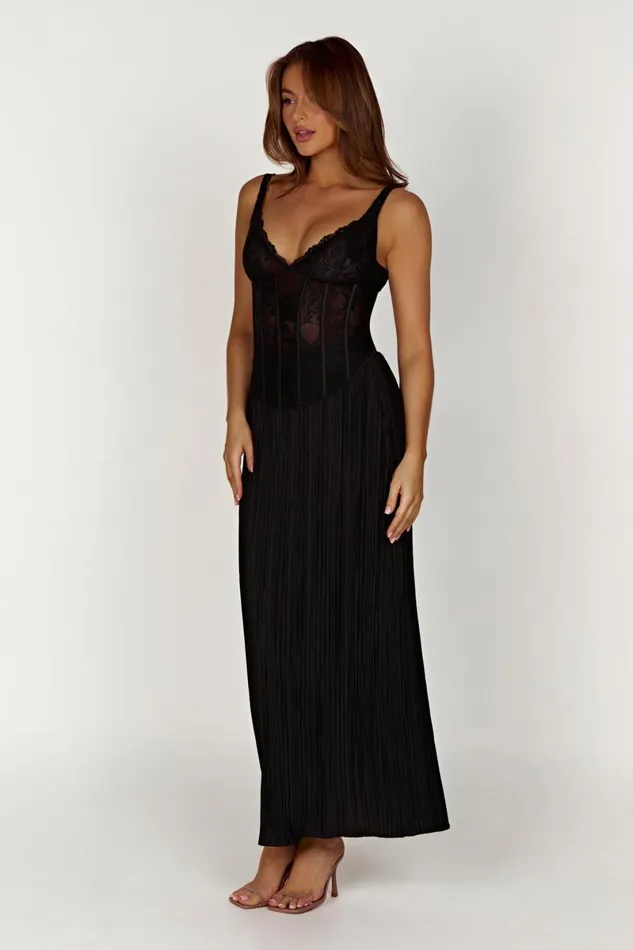 Meshki Wedding Guests Elsie Lace Bustier Top 8211 Black Black 8211 Women