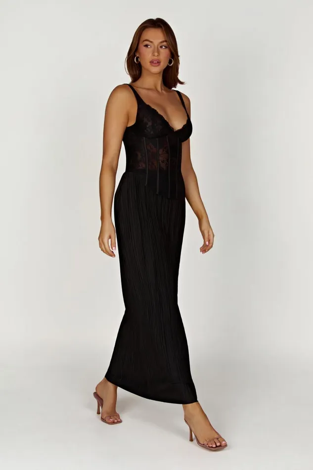 Meshki Wedding Guests Elsie Lace Bustier Top 8211 Black Black 8211 Women