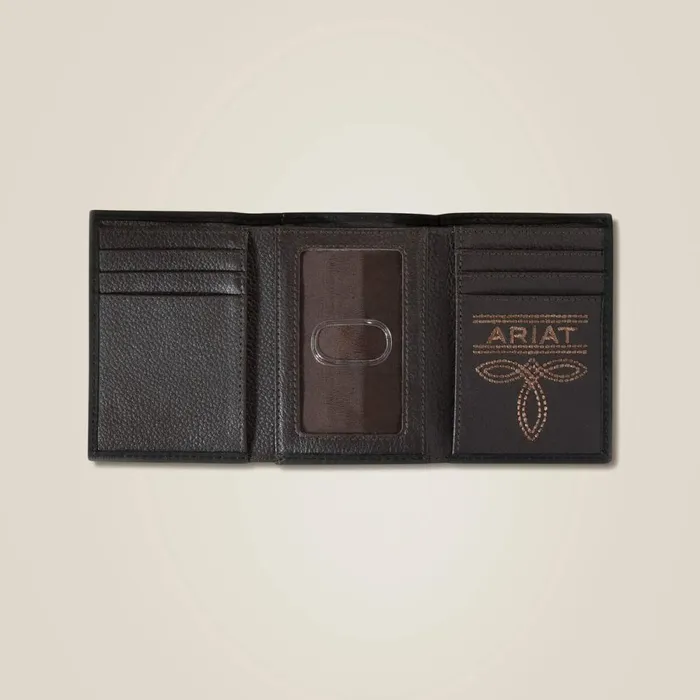 Mexico Logo Trifold Wallet Brown Men Ariat Bags and Wallets Mexico Logo Trifold Wallet Brown Men Ariat Bags and Wallets