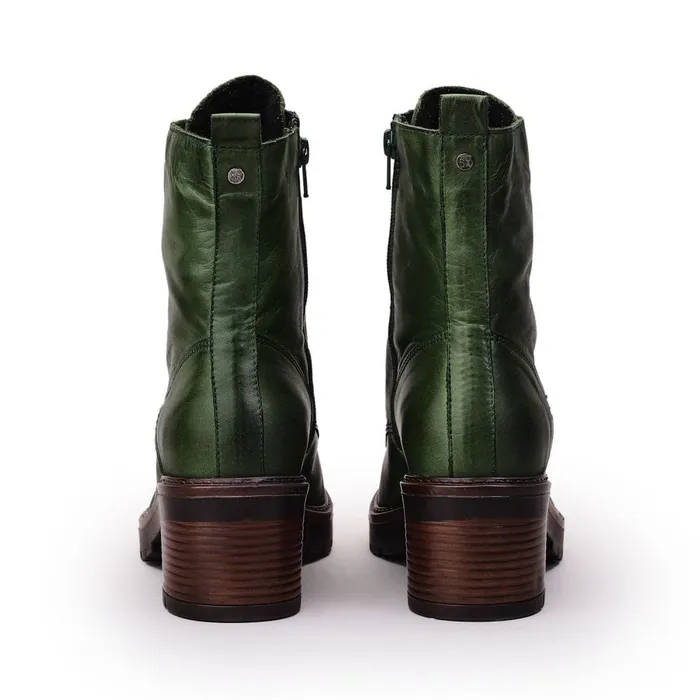 MidCalf Boots Women Moda In Pelle Bellzie Green Leather