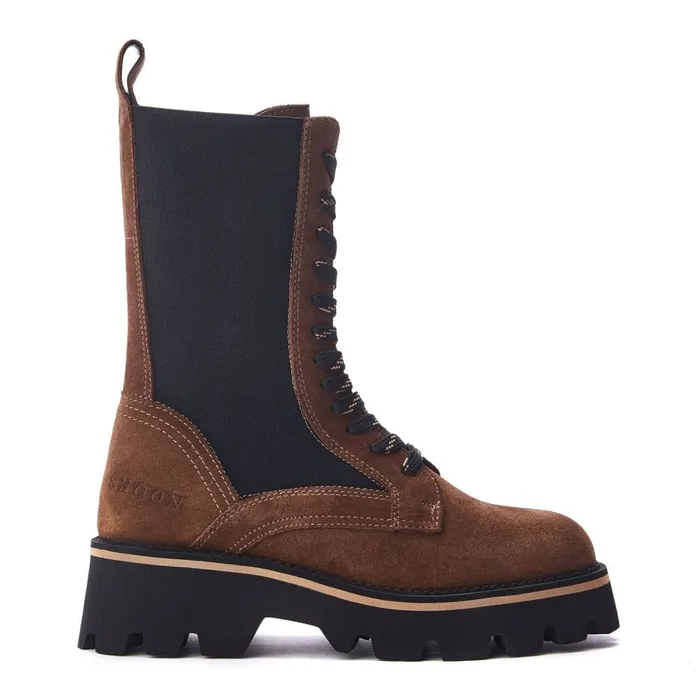 MidCalf Boots Women Moda In Pelle Shoon Sh Ackridge Tan Suede