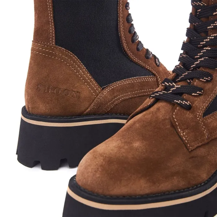 MidCalf Boots Women Moda In Pelle Shoon Sh Ackridge Tan Suede