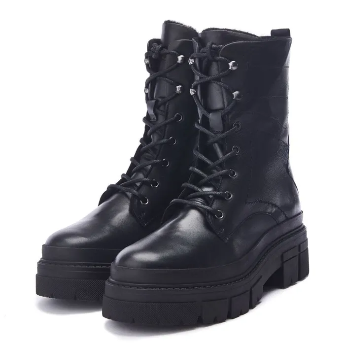 MidCalf Boots Women Moda In Pelle Shoon Sh Ocker Black Leather MidCalf Boots Women Moda In Pelle Shoon Sh Ocker Black Leather