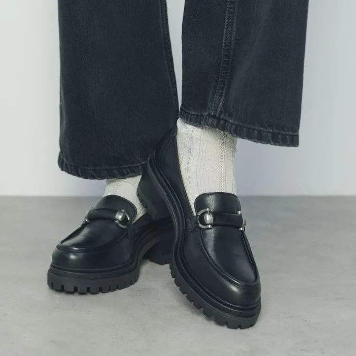 Mid Heel Shoes Women Moda In Pelle Eleanore Black Leather