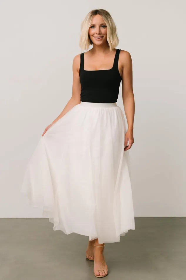 Mila Tulle Skirt Cream Women Baltic Born Skirts
