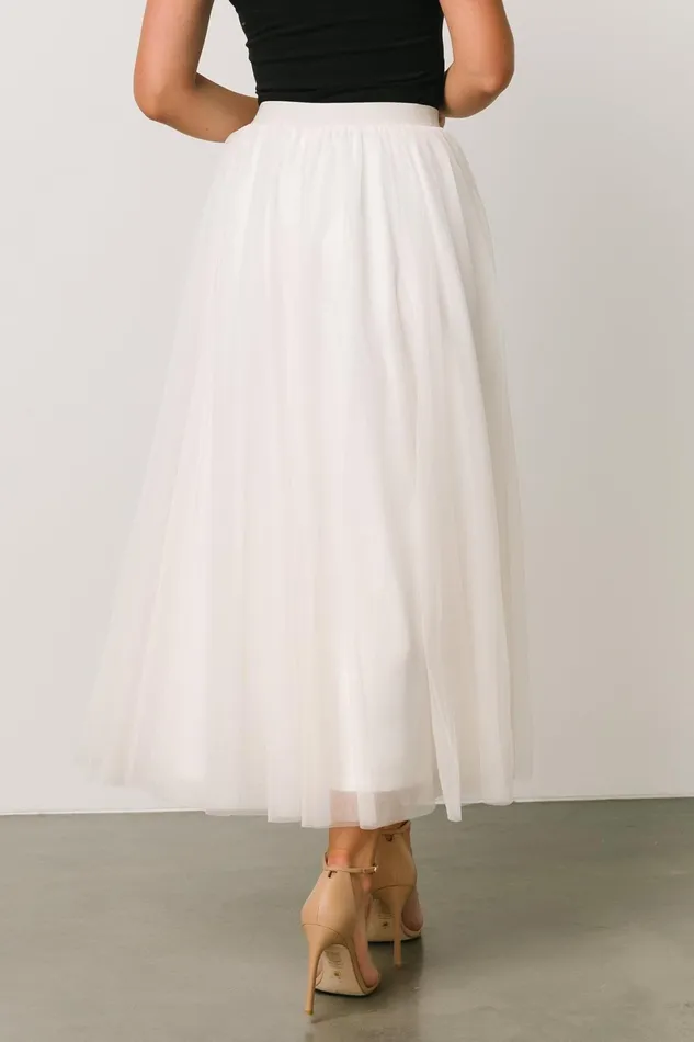 Mila Tulle Skirt Cream Women Baltic Born Skirts Mila Tulle Skirt Cream Women Baltic Born Skirts