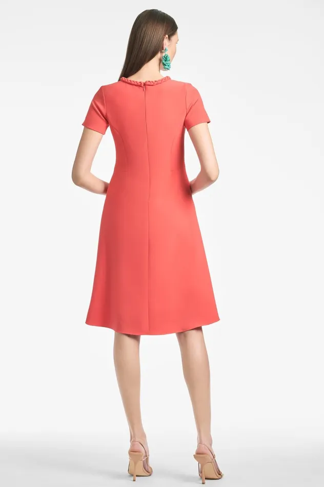 Mimi Dress 8211 Coral Women Sachin and Babi Short Sleeve